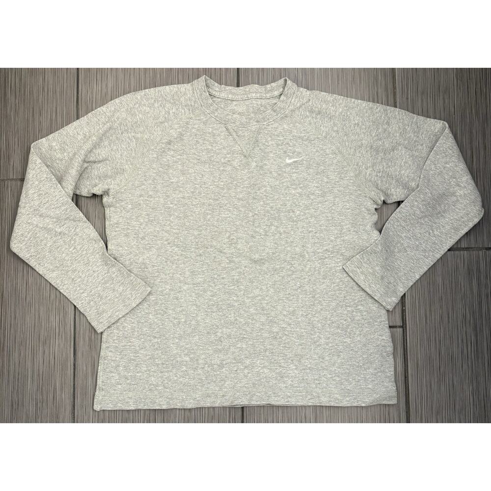 Nike Men’s Gray Long Sleeve Thermal Short Size Medium